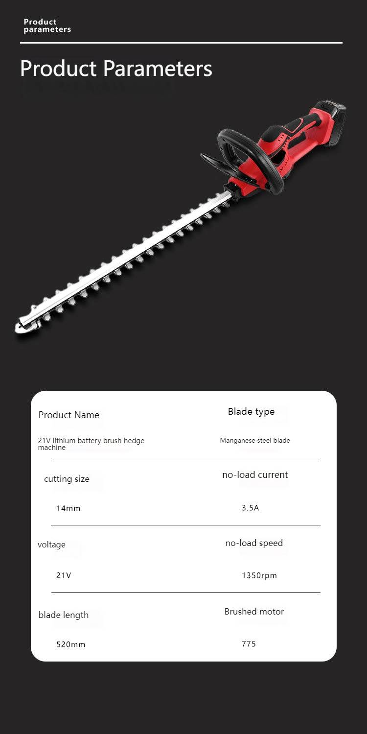 Cordless Lithium-Ion Hedge Trimmer – Lightweight, High-Power Garden Shears For Home & Professional Landscaping_voghion.com