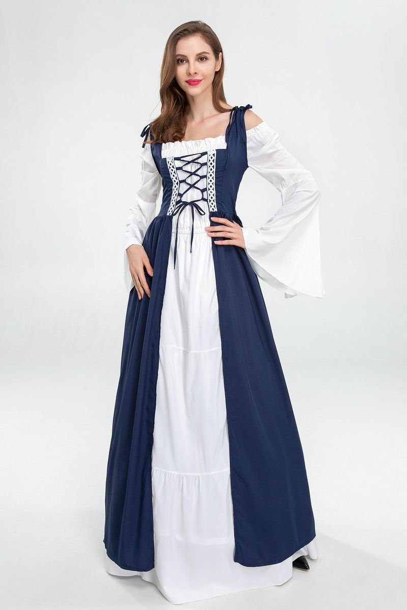 Halloween Costume European American Medieval Renaissance Cosplay Cosplay Dress Costume Plus Size_voghion.com