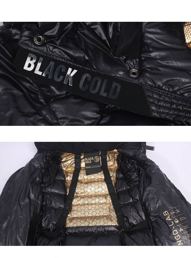 Women's Clothing Long Puffer Coat - Knee-Length Slim Fit Winter Jacket With 55% White Duck Down, 9-Panel Quilting, Belted Waist, Hooded (Sizes M-2XL)_voghion.com