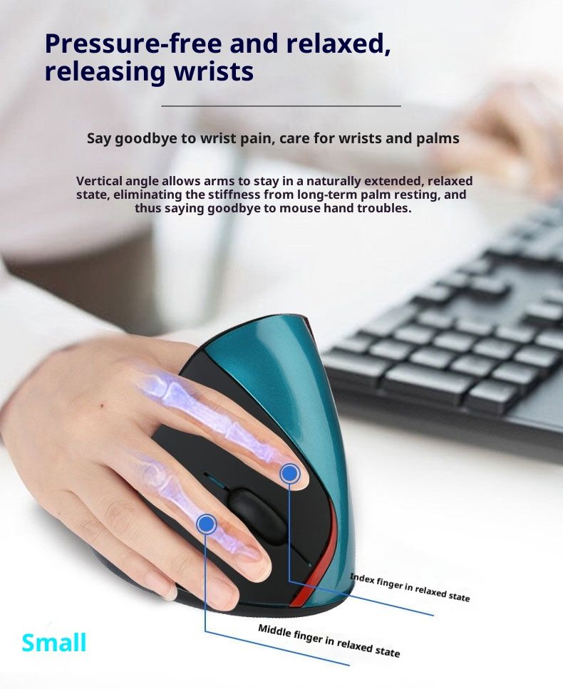 Digitex Digitex Rechargeable Vertical Wireless Mechanical Computer Laptop Gaming Office Infinite Bluetooth Mouse Wholesale_voghion.com