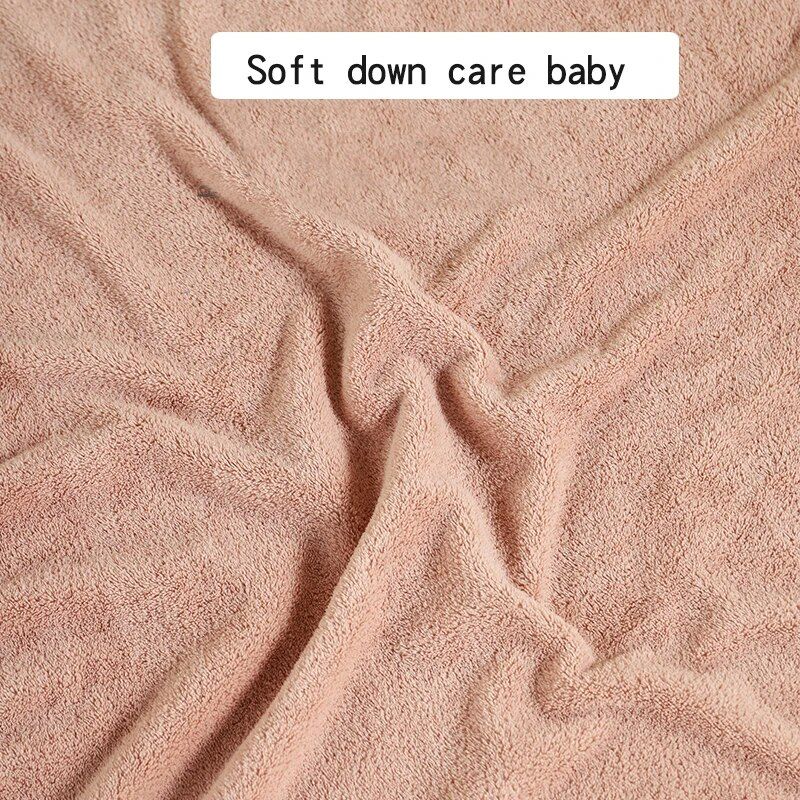 Toalla de baño unisex absorbente de polar coral con capucha suave y rápida de 1 pieza, bata de baño para bebé, camisón, edredón para bebé, toalla de baño envuelta_voghion.com