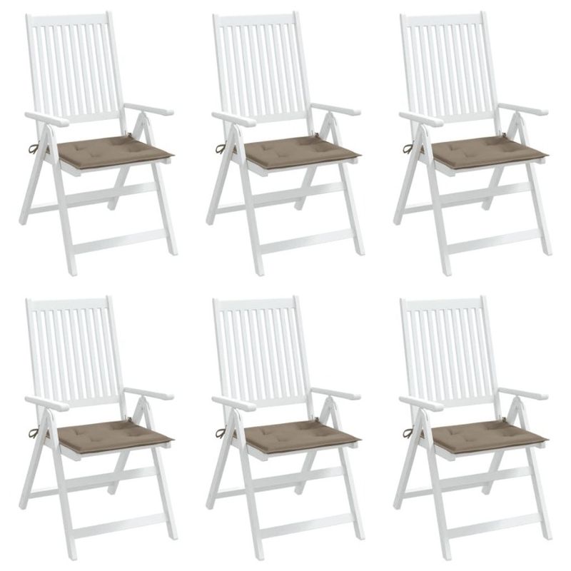 Cuscini in tessuto color tortora per sedia 15,7x15,7x1,2 pezzi Oxford Garden 6_voghion.com