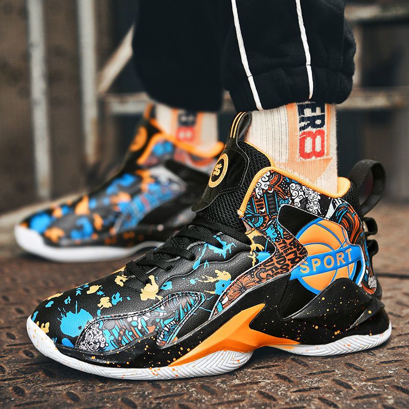 Fujian Factory Basketball Summer Men's Junior High School Boys Student Sports Running Cement Floor Practical Mesh Shoes_voghion.com