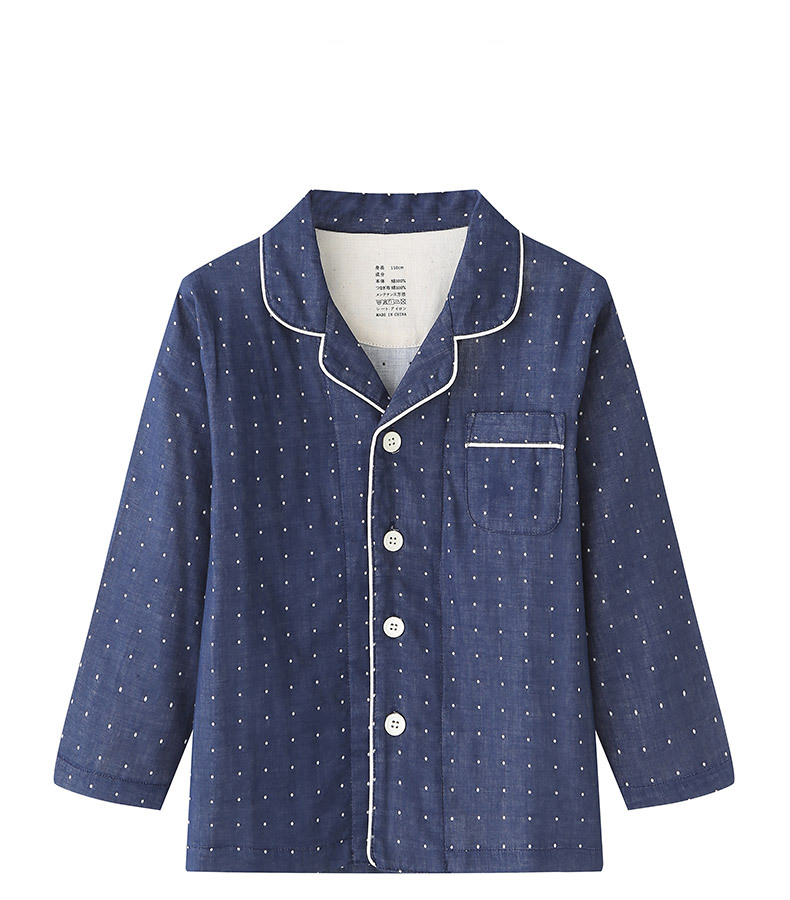 Pijamas para niños Ropa para el hogar Conjunto de pijamas familiares de algodón con doble hilo para niños_voghion.com