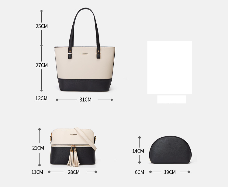Handbag Set For Women Son And Mother Bag Atmospheric Three-piece One-shoulder Oblique Span Handbag For Women_voghion.com