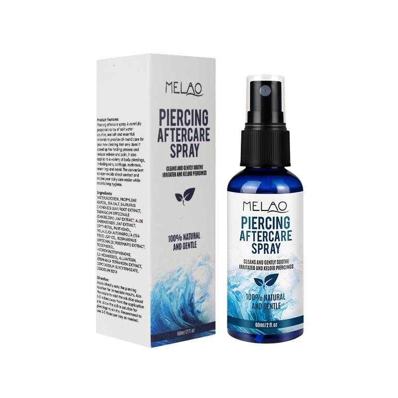 Spray per la cura del piercing all'orecchio, detergente delicato e profondo, liquido all'ipoclorito, spray per la cura post-piercing all'orecchio_voghion.com