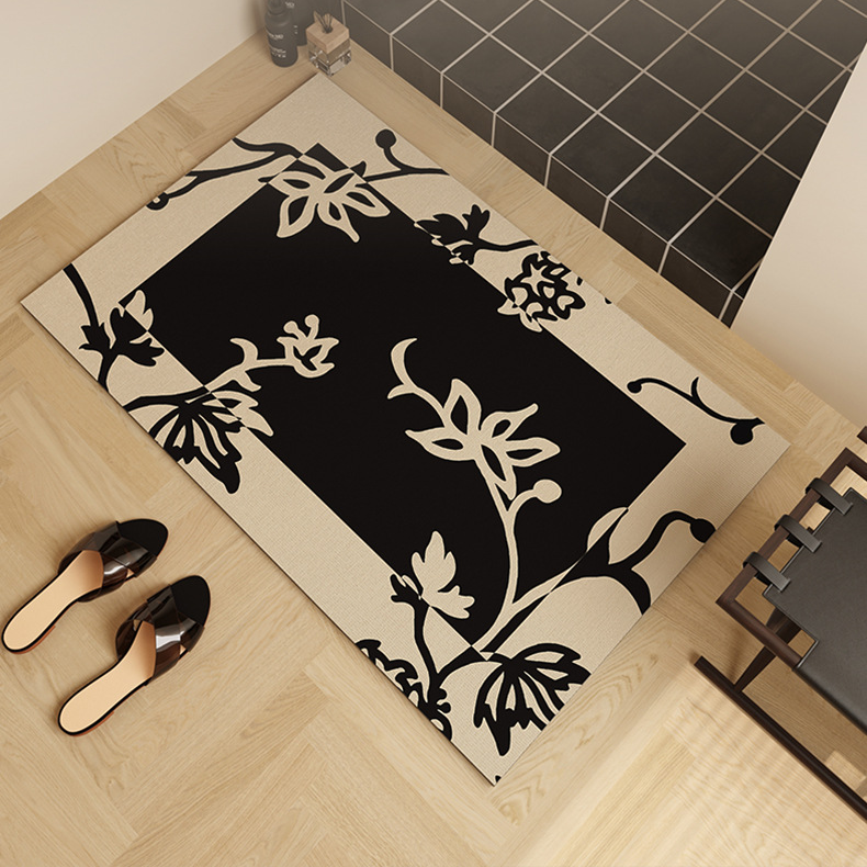 Bathroom Floor Mat Right Angle Diatom Mud Absorbent Quick Drying Mat Bathroom Door Anti Slip Foot Mat Toilet Door Carpet_voghion.com