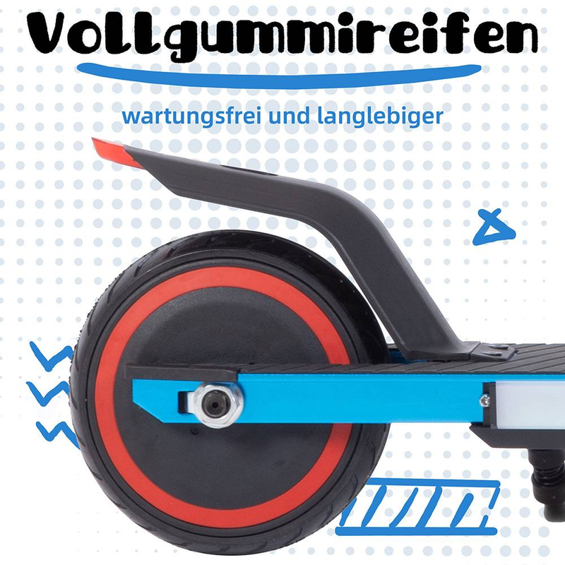 Vankel Kids Electric Scooter 6.5", Foldable Design, 150W Motor, 60Wh Battery, Safe & Lightweight Ride For Ages 6–14_voghion.com
