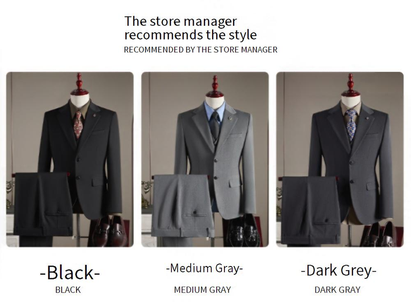 Premium Two-Piece Suit Set – Business & Wedding-Ready Slim-Fit Blazer & Trousers (M-7XL, Single-Breasted Notch Lapel, Stretch Comfort)_voghion.com