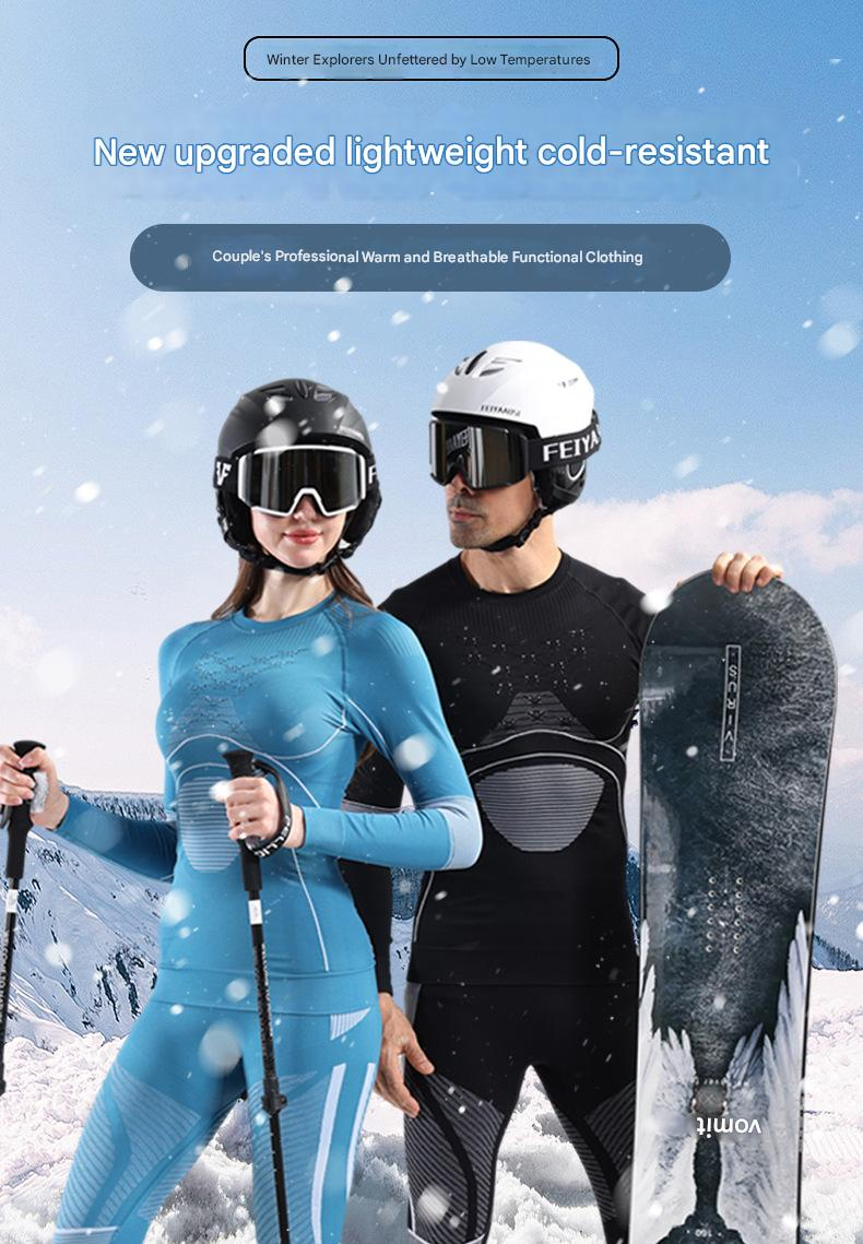 NOKO-Nieuw 4.0 Energieverhogend sportski-ondergoed voor heren en dames, snel drogend, warm compressieondergoed voor de winter_voghion.com