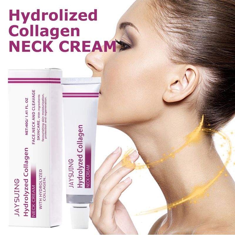 Jaysuing Hydrolyséiert Kollagen Halscrème Swan Neck Line Fein glat Halscrème_voghion.com