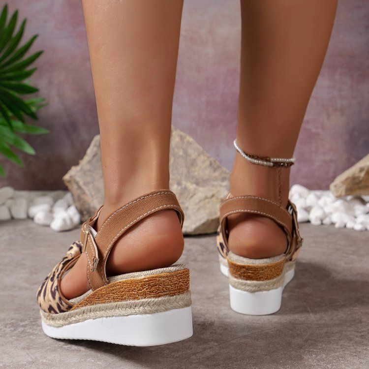 New Casual Women's Sandals With Large Bow And One-line Button_voghion.com