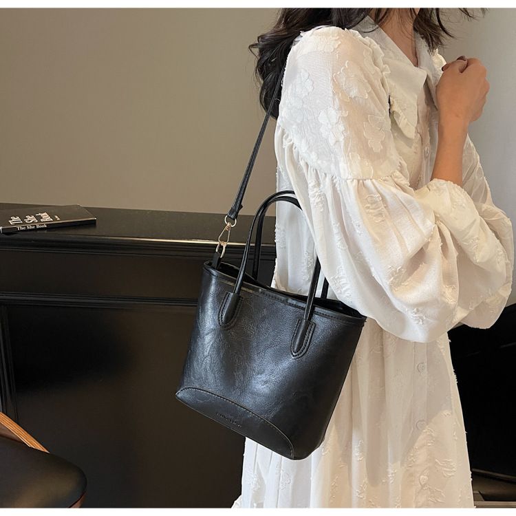 Borsa a secchiello da donna, alla moda, per andare al lavoro, da viaggio, grande capacità, a tracolla_voghion.com