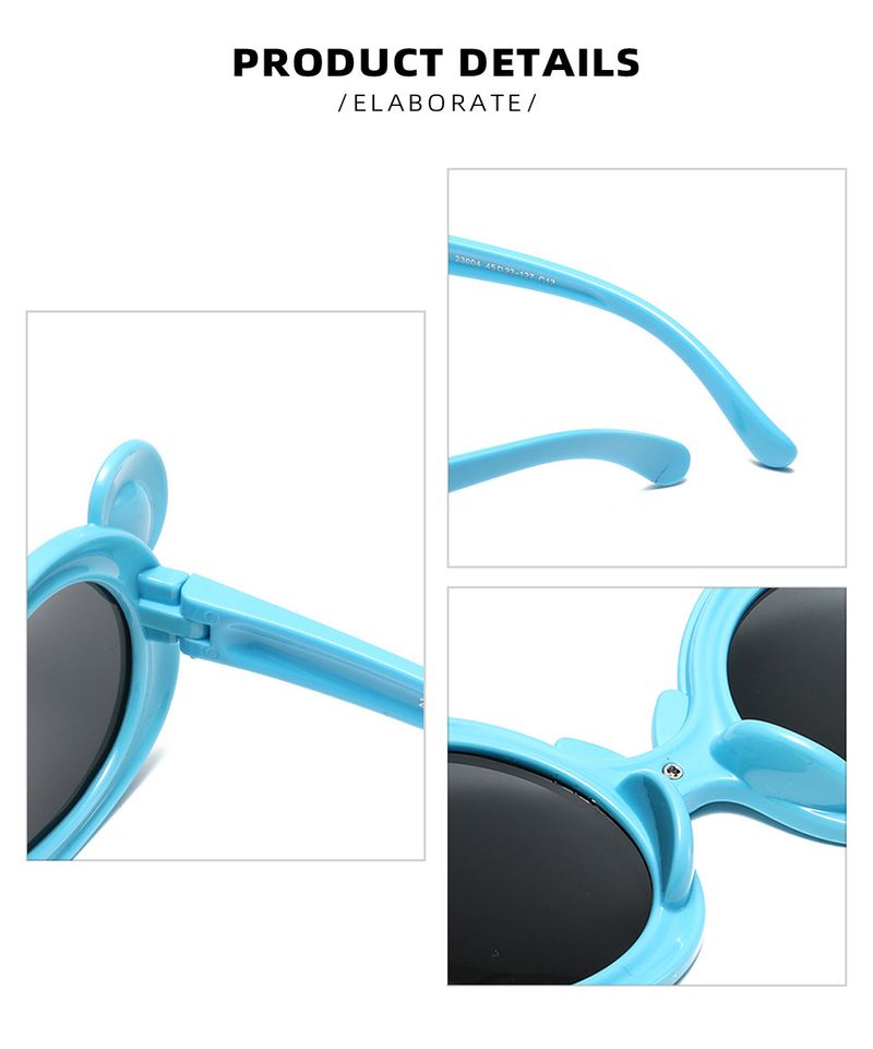 Weiche Silikon-Sonnenbrille mit Cartoon-Bär – UV-Schutz und polarisiert (Unisex für Kinder und Erwachsene, High-End-Komfort)_voghion.com