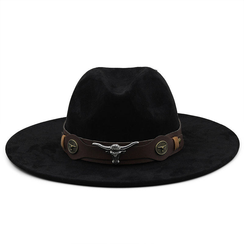 Hot Sale Simple Women's Men's Suede Hollow Western Cowboy Hat With Fashion Belt Gentleman Lady Jazz Cowgirl Toca Sombrero Cap_voghion.com