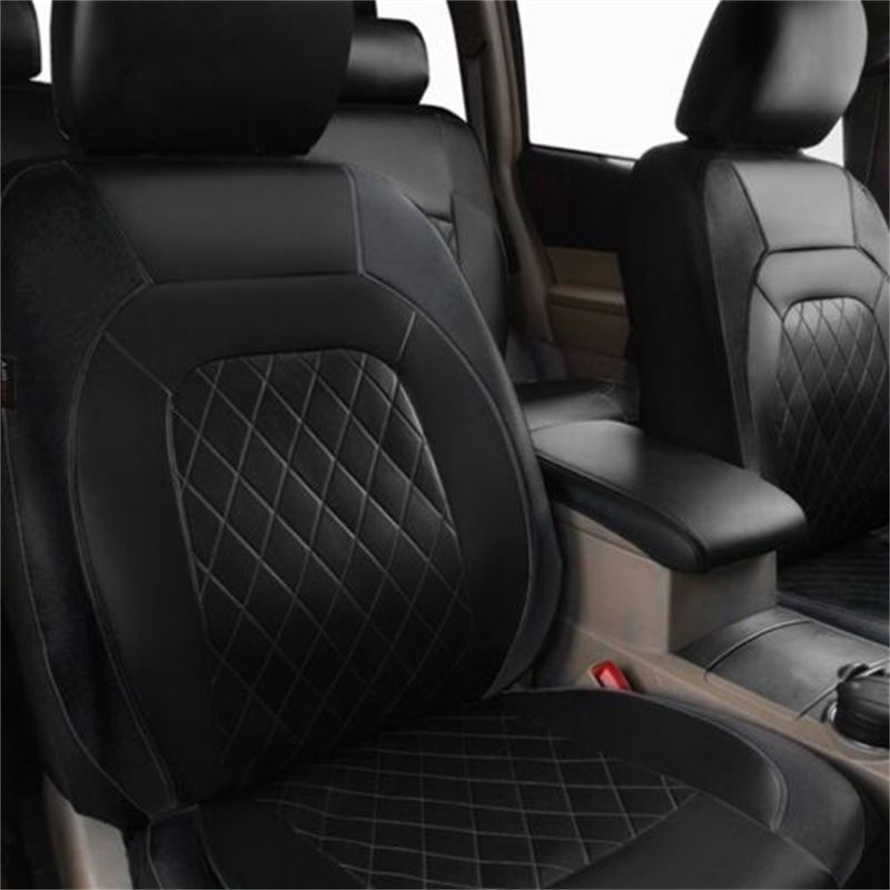 Universal Car Seat Cover Set PU Leather Vehicle Cushion Full Surrounded Protector Pad Anti-Scratch Fit Sedan Suv Pick-up_voghion.com