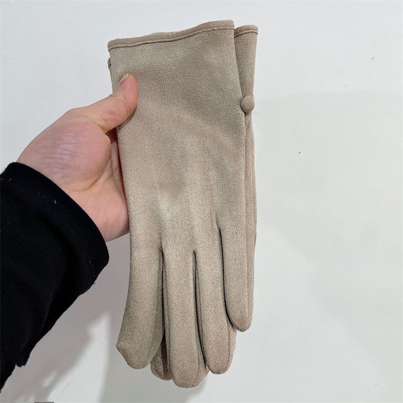 Women's winter suede glov with touch screen for driving, anti cold windproof riding glov, spring and autumn new_voghion.com