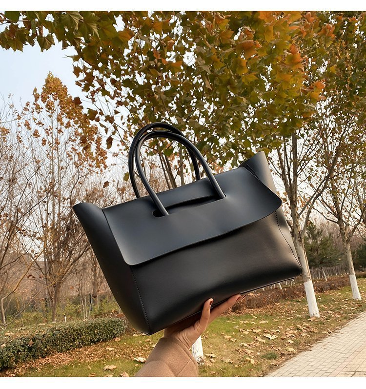 Large capacity for women's commuting tote new high-end feel, versatile handheld shoulder bag, large bag_voghion.com
