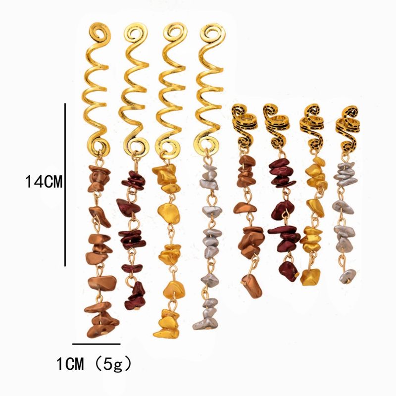 Fermaglio per capelli in metallo turchese, unico e alla moda, anello per capelli lungo e irregolare geometrico, accessorio per capelli più venduto per le donne_voghion.com