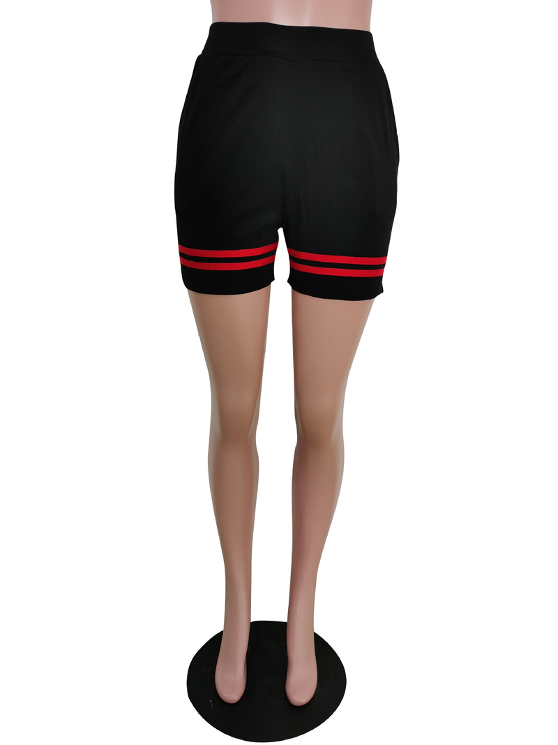 Women's fashion multi-color plus size suit irregular vest shorts suit_voghion.com