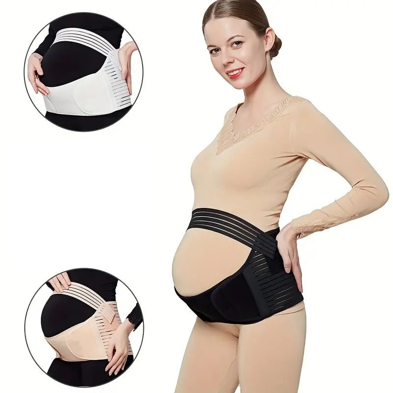 Cintura di sostegno per la pancia per donne incinte, da metà a fine gravidanza, regolabile, cintura di sostegno per la vita in gravidanza, cintura di sostegno per la gravidanza in velcro_voghion.com