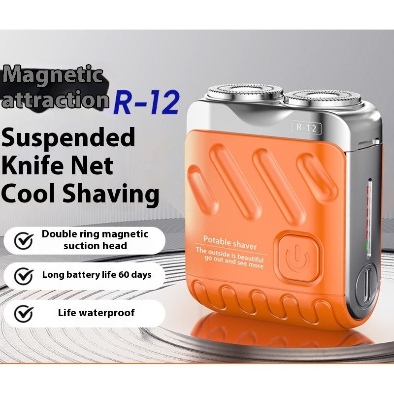 Neu Mini Tragbare Reise Auto Montiert männer USB Lade Elektrische Rasierer_voghion.com