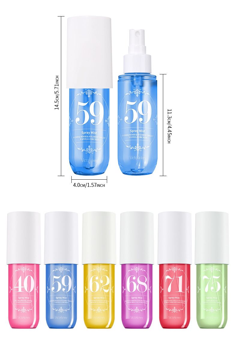 Spray profumato brasiliano senza alcol - 90 ml, profumo tutto in uno per capelli, corpo e vestiti_voghion.com