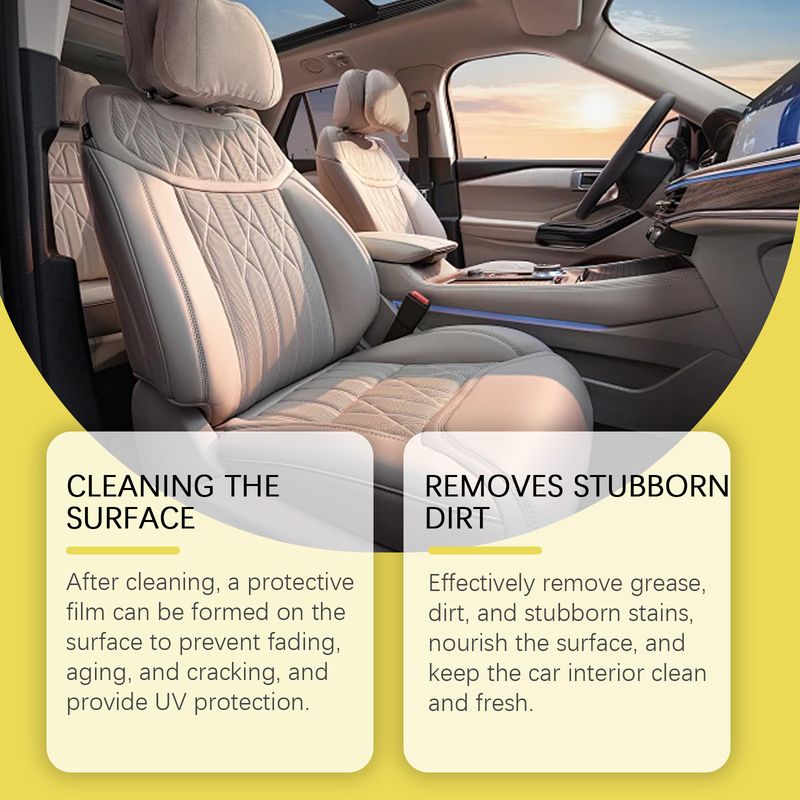 Rayhong Multi-Functional Foam Car Cleaner, Interior Seat Instrument Panel Cleaning Stain Curing Cleaner_voghion.com