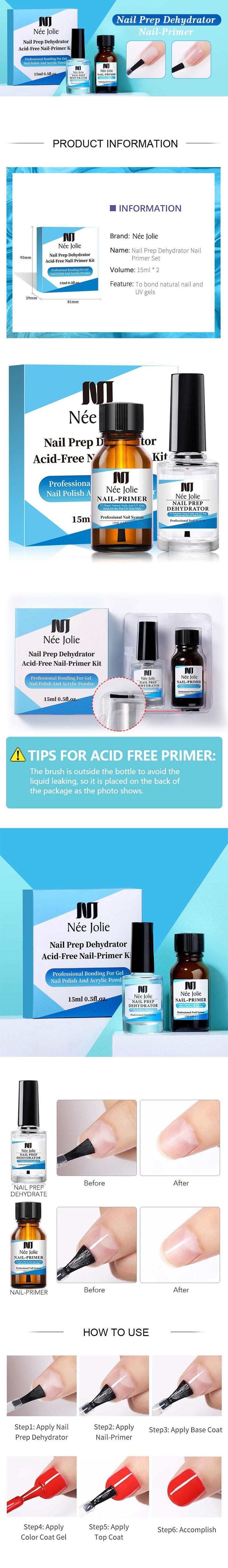 Set per asciugatrice e soluzione bilanciante per unghie - 15 ml | Agente legante anti-sollevamento per smalto in gel_voghion.com