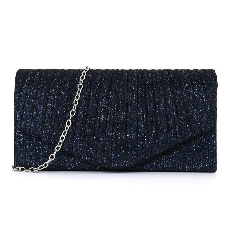 2024 neue Handtasche Plissee Gestreifte Abdeckung Kopf Glitter Abendkleid Party frauen Tasche_voghion.com