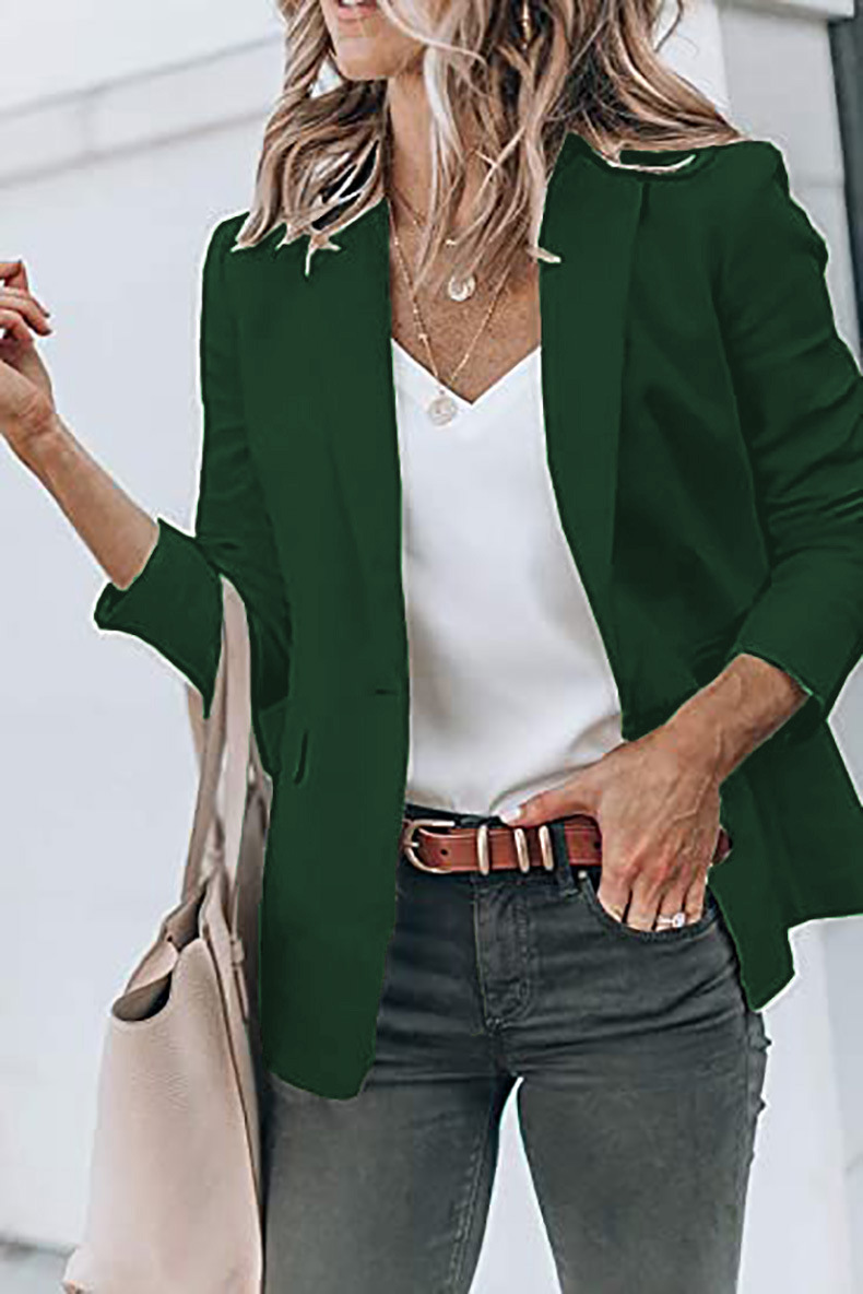 Giacca autunno nuovo temperamento da donna a maniche lunghe con colletto monopetto_voghion.com