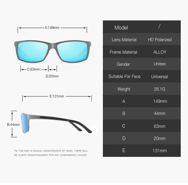 Neue polarisierte Sonnenbrille XY160 aus Aluminium-Magnesium-Serie für Herren aus Kohlefaser mit Fußseide-Zubehör_voghion.com