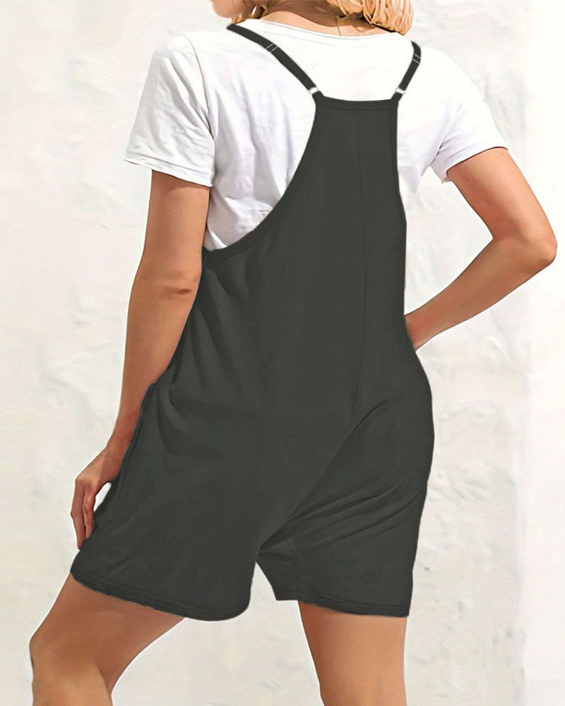 Breathable Jumpsuit Harness – Sleeveless Overalls With Utility Pockets (Milk Silk Architecture, Anti-Gravity Drape, Mediterranean Siesta Approved)_voghion.com