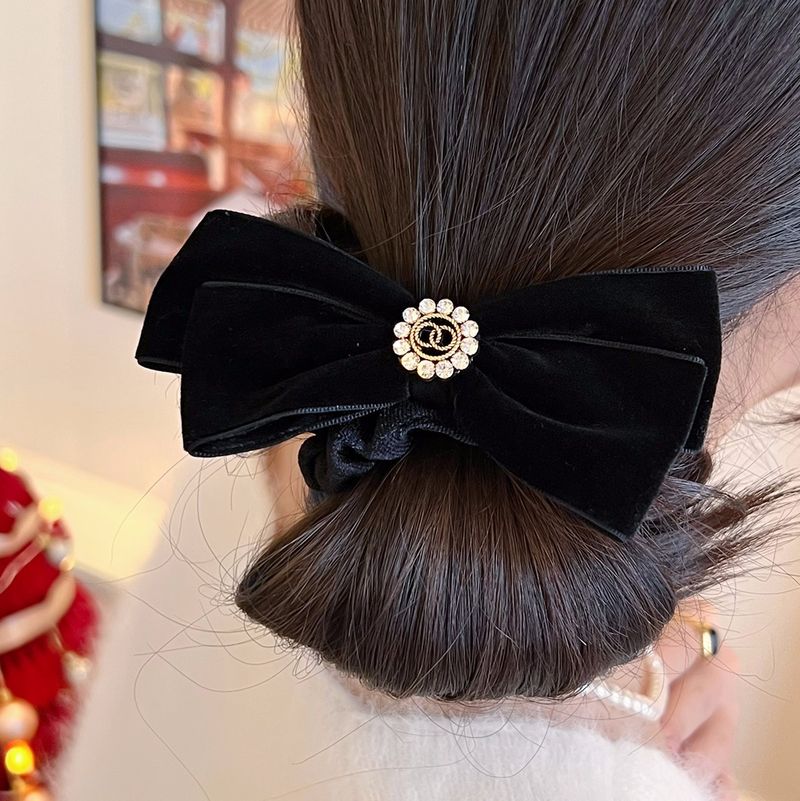 Principessa nei guai, anello per capelli, elastico, corda per capelli, piccolo copricapo con fiocco di velluto profumato, copricapo con fermaglio_voghion.com