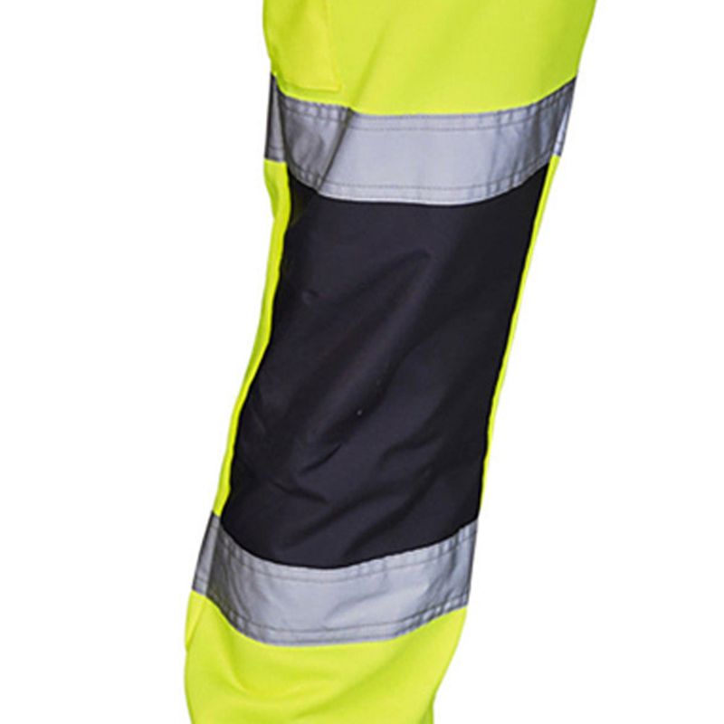 Pantalones informales de forro polar reflectante para hombre, uniforme sanitario a rayas, pantalones de seguridad para el trabajo de alta visibilidad_voghion.com