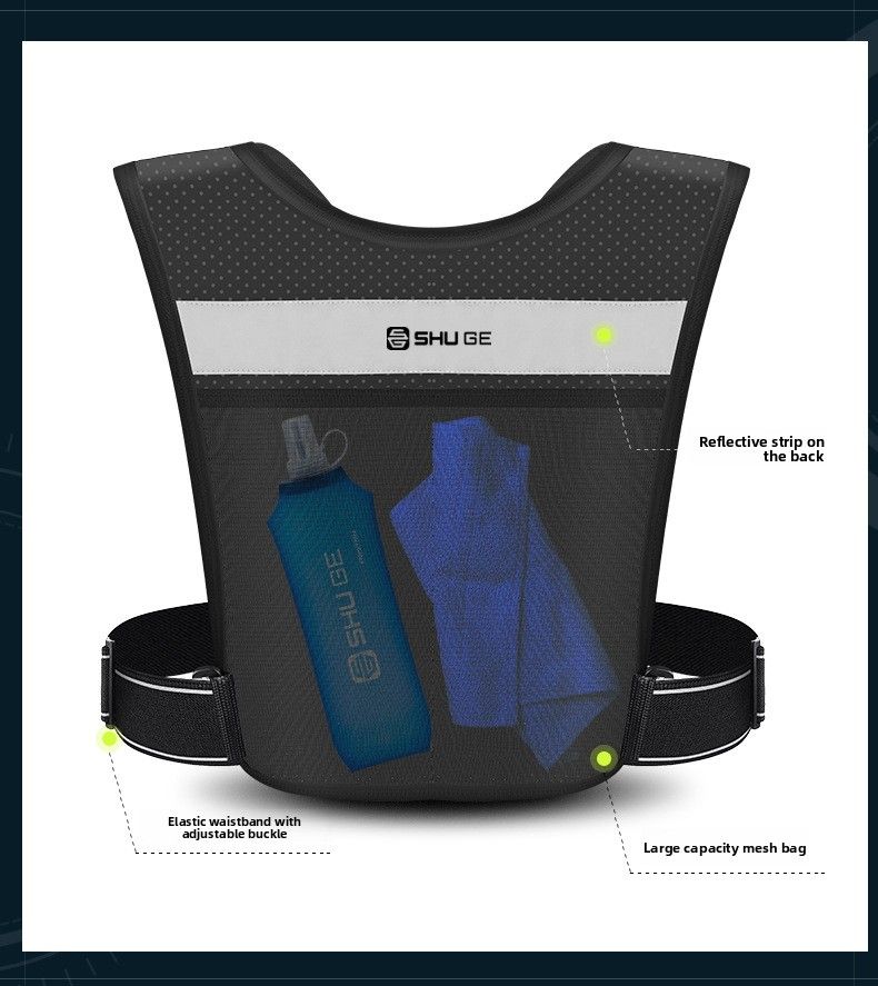 Cross-border Marathon Mesh Breathable Multi-functional Sports Vest Outdoor Mountaineering Bag Trail Running Backpack_voghion.com