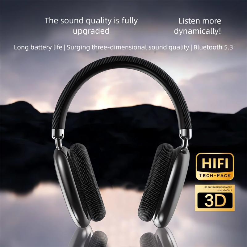 【Suono della natura】Cuffie da gioco wireless Bluetooth over-ear con cancellazione del rumore, batteria a lunga durata e bassi profondi_voghion.com