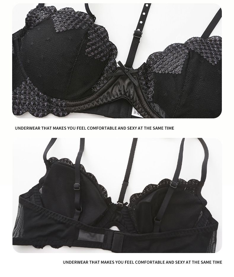 Intimo e pigiami Reggiseno intimo sottile con scollo all'americana e ricamo Love Mesh_voghion.com