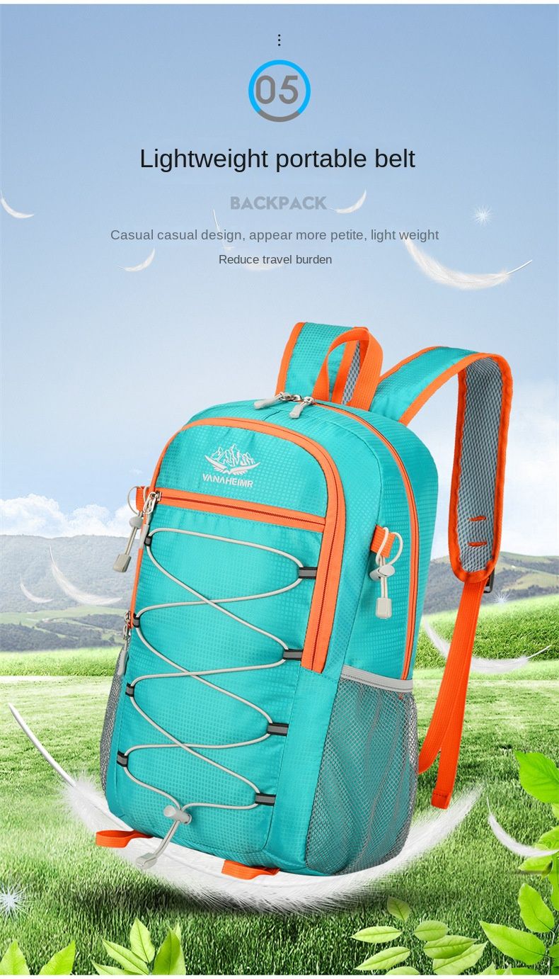 Outdoor Backpack Oxford Budden Mountain Riding Backpack Lightweight Multifunctional Casual Foldable Backpack Large Capacity_voghion.com