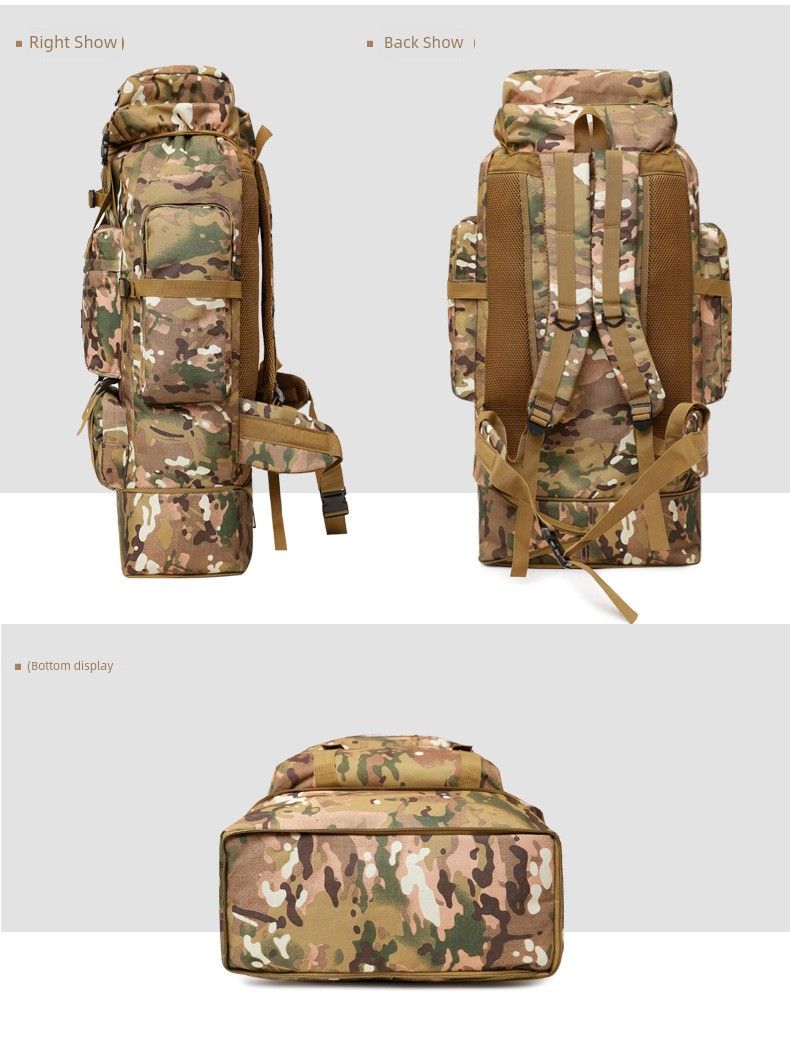 100L Thickened Expansion Large Capacity Backpack Lage Outdoor Camping Camouflage Shiralee Travel Big Bag_voghion.com