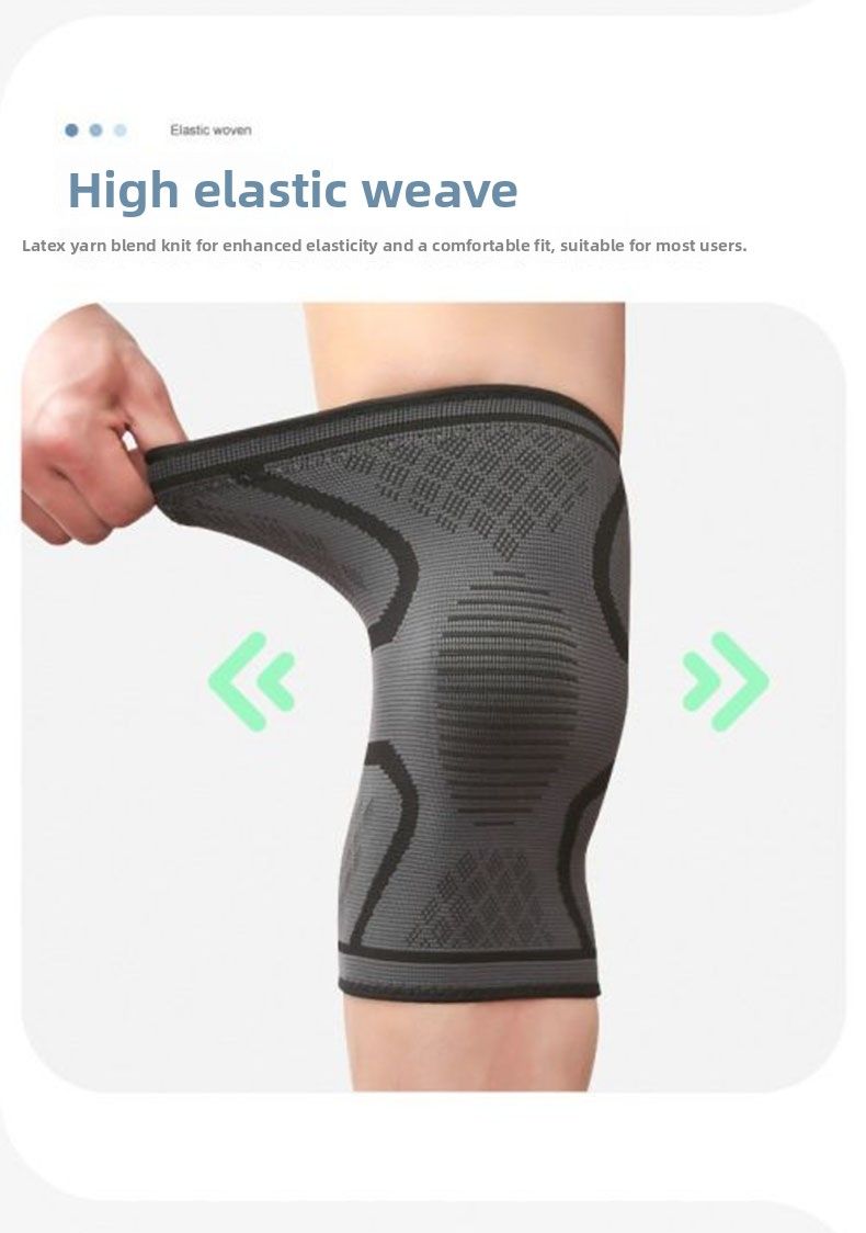 Sports Autumn Winter Running Basketball Cycling Fitness Non-Slip Breathable Thin Colorful Nylon Knee Pads For Men And_voghion.com