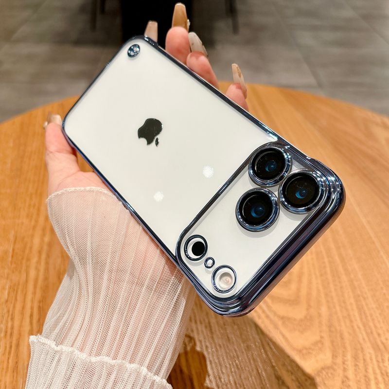 Ultradünne, rahmenlose, transparente Schutzhülle mit Glaslinsenschutz für iPhone 17 Air, 16, 15, 14, 13, 12, 11 Pro Max Plus, 16E_voghion.com