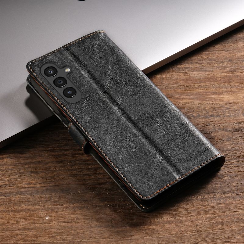 Funda de cuero para Samsung Galaxy S25, S24, S23 Ultra, S22, S21 FE, S20, S10 Plus, Note 20, con tapa tipo libro y tarjetero_voghion.com