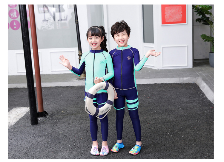 Ropa familiar Traje de baño familiar CuHK pantalones de manga larga para niños traje de neopreno para parejas niños y niñas protector solar separado ropa de medusas de secado rápido_voghion.com