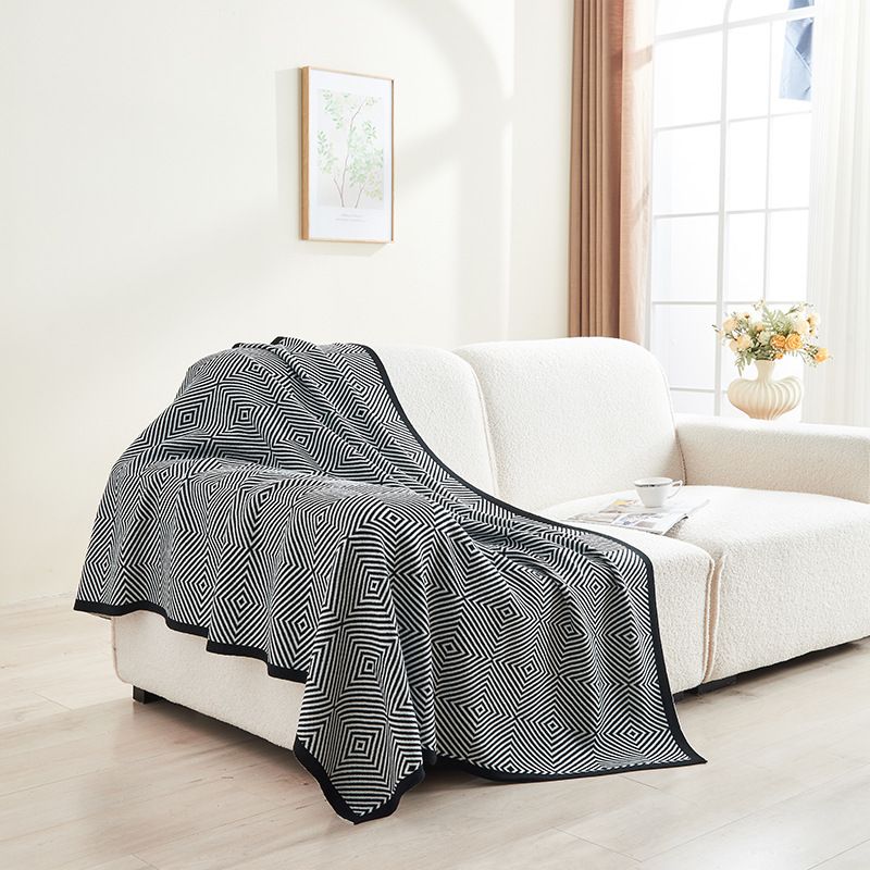 Leichte Luxus-Strickdecke, Wohnzimmer-Sofa-Nickerchendecke, Klimaanlagendecke, First-Class-Flugzeugdecke, Geschenkdecke_voghion.com