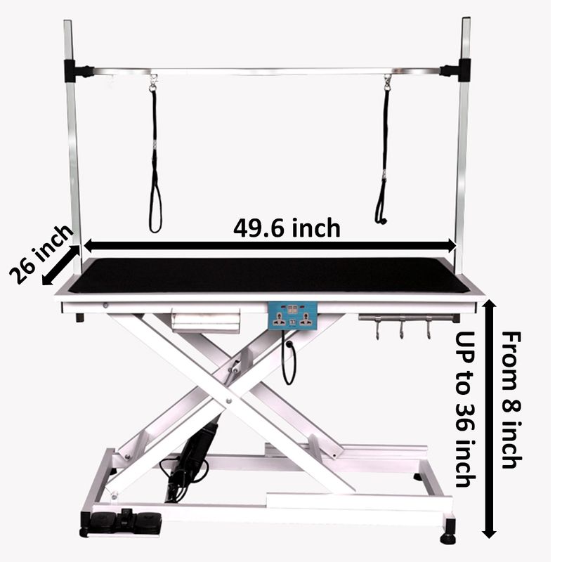 super Deluxe electric pet grooming table;  110V/220V professional groomer recommend height adjust from 8 up to 36inch_voghion.com