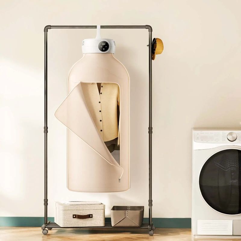 Portable Apartme Timer With Dryer And Bag LED Clothes With 5-H Dryer Dryer Display Heating Clothes Mini Foldable PTC For Dryer_voghion.com