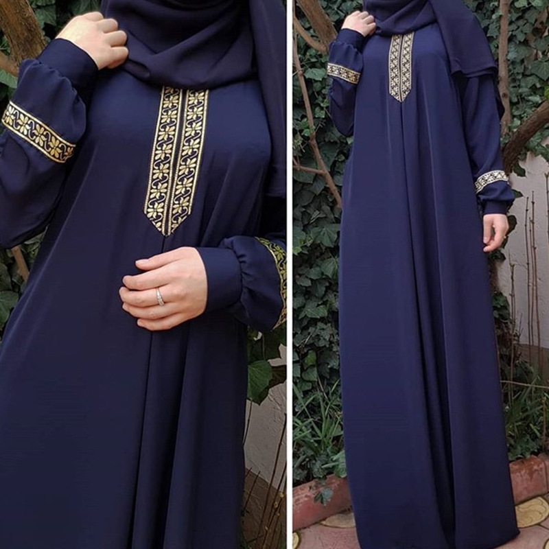 Ženska oblačila Nova želja Etnični slog Trak Ohlapno dolgo krilo Plus Size obleka za ženske_voghion.com