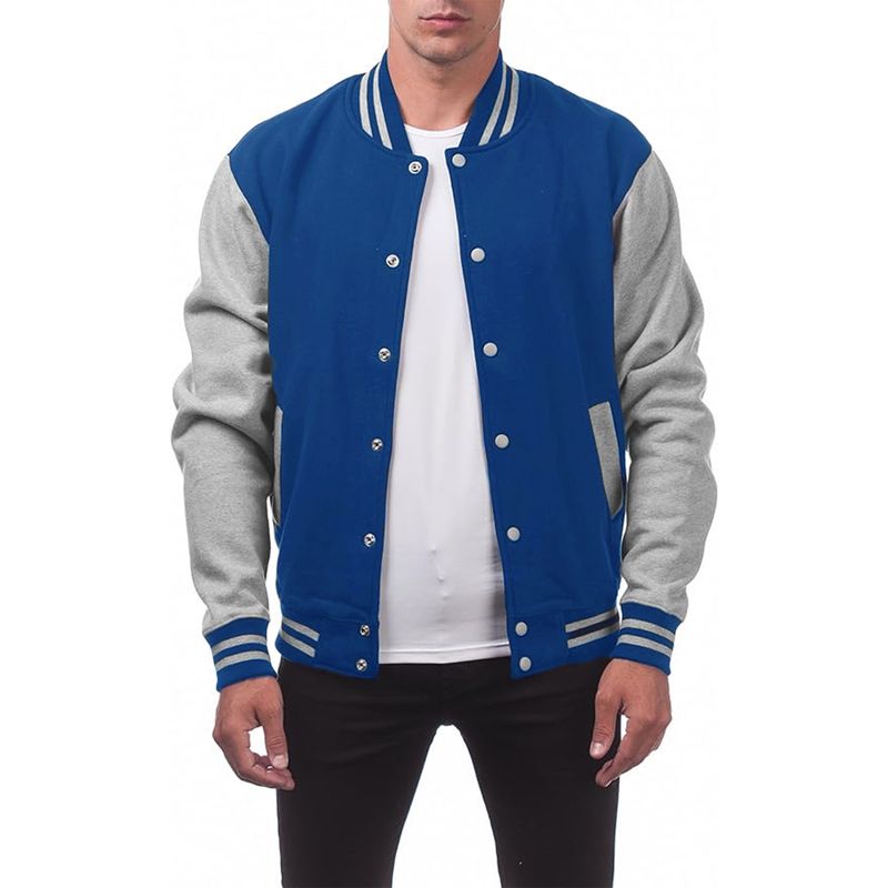 Men's Fleece-Lined Baseball Jacket - Winter Zip-Up Hoodie With Button Front, Unisex Oversized Streetwear Coat (S-XXL)_voghion.com