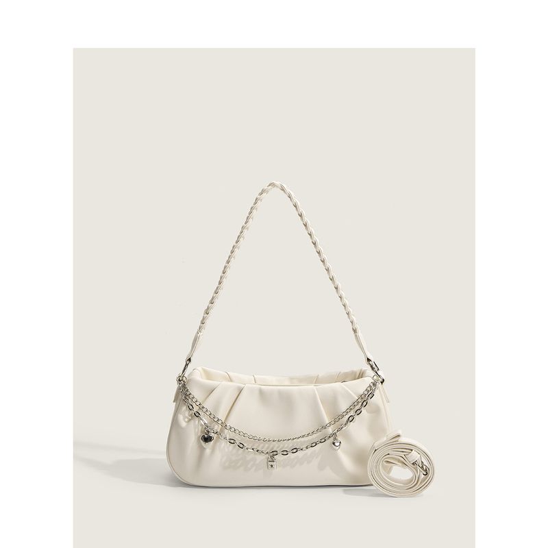 Damestassen Nieuwe modetrend All Match ketting geplooid ontwerp Twist schouderband Koreaanse stijl schouder crossbody damestas_voghion.com
